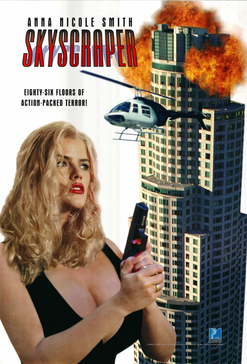 skyscraper 1996 one sheet poster rolled